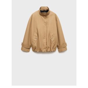 Mango Cinched Hem Parka Jackeg